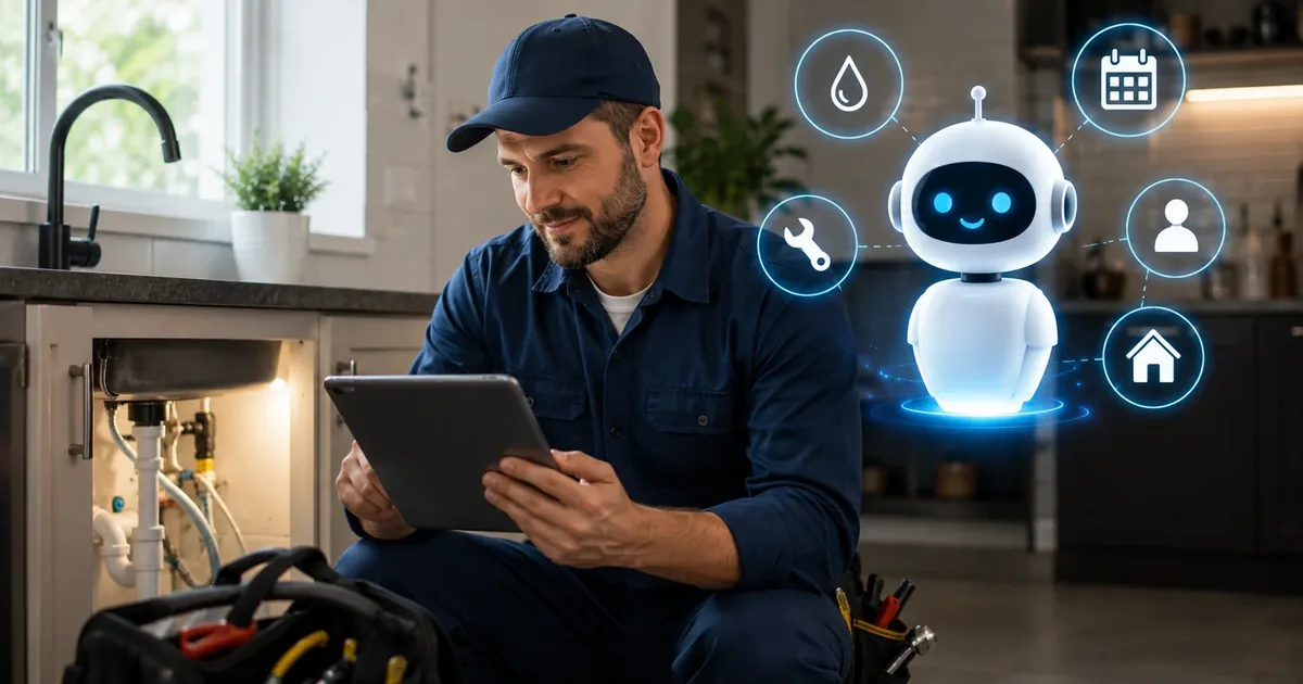 AI chatbot for plumbers capturing after-hours emergency leads