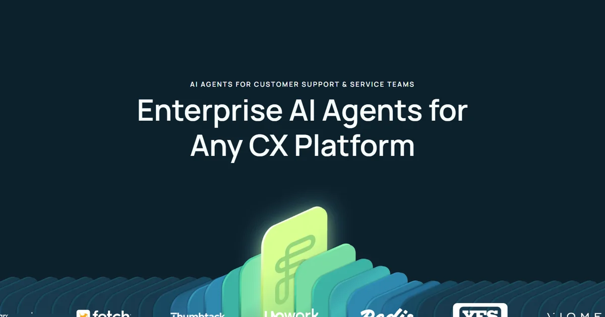 Forethought homepage image representing AI customer support agents and ticket resolution