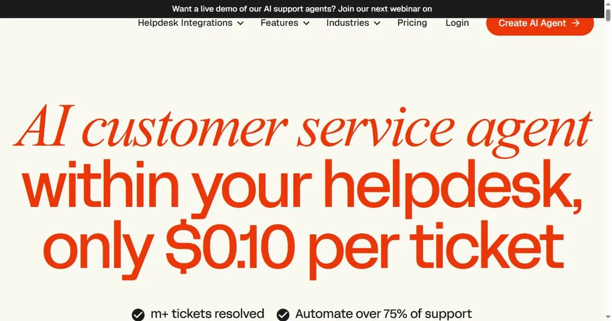 My AskAI setup screen connecting an AI support agent to a helpdesk