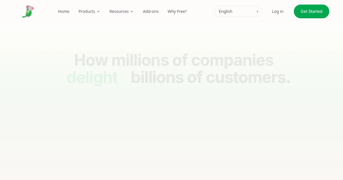 tawk.to homepage showing a free live chat widget with unlimited agents