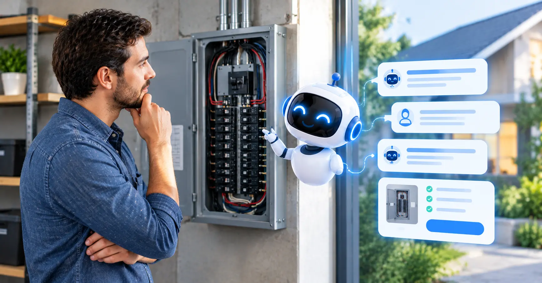 Electrical panel upgrade lead generation chatbot